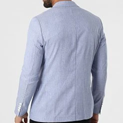 Remise ⭐ Veste Blazer 20507 Bleu Clair Chiné de Classic Series ⭐ 9 Remise ⭐ Veste Blazer 20507 Bleu Clair Chiné de Classic Series ⭐ -HautStyle Boutique classic series 318200 20507 4 20220510T155757 04