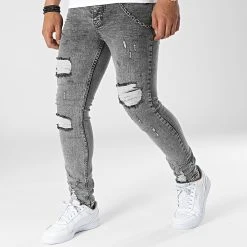 Bon marché ✔️ Jean Slim DH-5004 Gris de Classic Series 👏