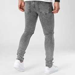 Bon marché ✔️ Jean Slim DH-5004 Gris de Classic Series 👏 -HautStyle Boutique classic series 318276 DH 5004 1 FUME 20220510T140046 04