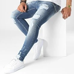 Sortie ❤️ Jean Slim DHZ-3747 Bleu Wash de Classic Series ✨ -HautStyle Boutique classic series 318284 DHZ 3747 O MAVI 20220510T140150 03