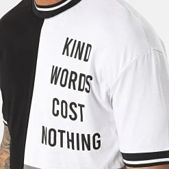 Le moins cher 🛒 Tee Shirt G22-613 Noir Blanc de Classic Series ❤️ -HautStyle Boutique classic series 318358 G22 613 SIYAH 20220510T161808 02