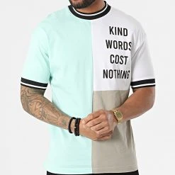 Acheter 🌟 Tee Shirt G22-613 Vert Blanc de Classic Series 👍 -HautStyle Boutique classic series 318359 G22 613 MINT 20220510T161753 03