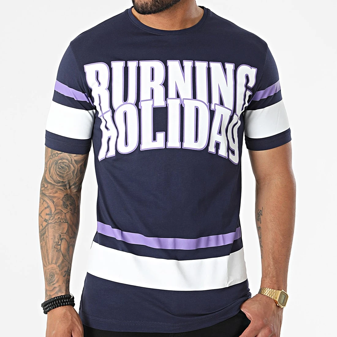 Budget ⌛ Tee ⭐ Shirt G22-585 Bleu Marine de Classic Series ✔️ 5 Budget ⌛ Tee ⭐ Shirt G22-585 Bleu Marine de Classic Series ✔️ – Image 3