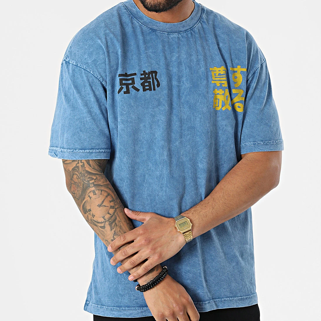 Nouveau 😍 Tee Shirt G22-643 Bleu de Classic Series 🔥 5 Nouveau 😍 Tee Shirt G22-643 Bleu de Classic Series 🔥 – Image 3