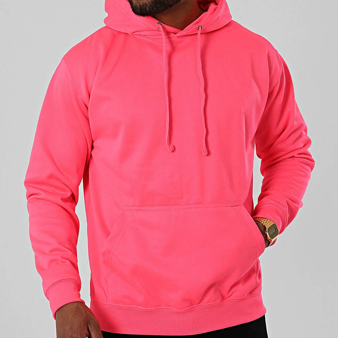 Grosses soldes ❤️ Sweat Capuche JH004 Rose Fluo de Classic Series 😍 5 Grosses soldes ❤️ Sweat Capuche JH004 Rose Fluo de Classic Series 😍 – Image 3