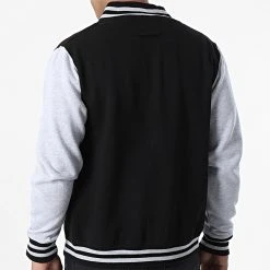 De gros ⌛ Veste Teddy JH043 Noir Gris Chiné de Classic Series ❤️ -HautStyle Boutique classic series 318820 JH043 JETBLACK HEATHERGREY 20220516T162355 04