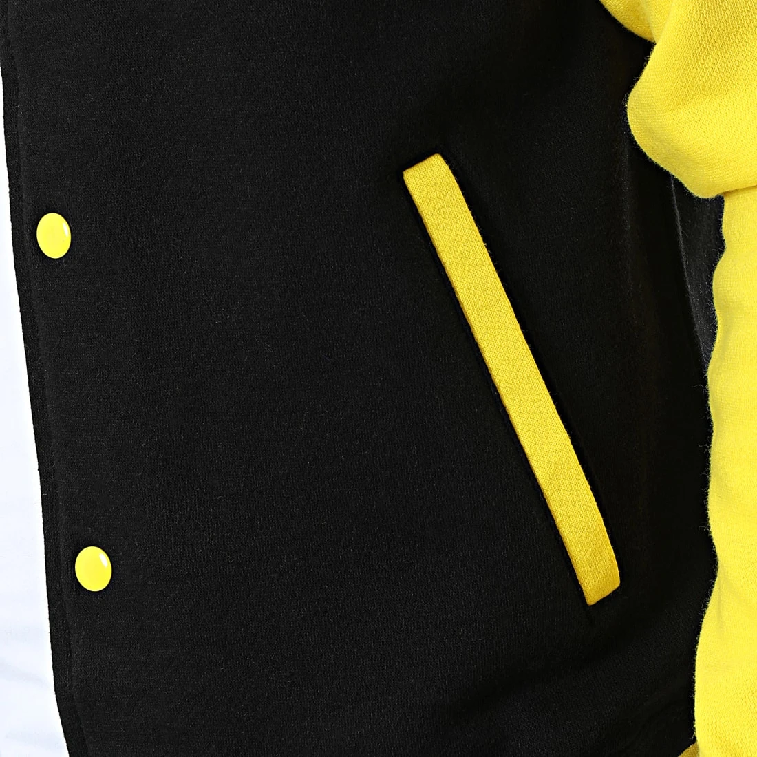 Acheter ⌛ Veste Teddy JH043 Noir Jaune de Classic Series 🥰 4 Acheter ⌛ Veste Teddy JH043 Noir Jaune de Classic Series 🥰 – Image 2