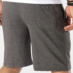De gros 🧨 Short Jogging JH080 Gris Anthracite Chiné de Classic Series ❤️ -HautStyle Boutique classic series 318859 JH080 CHARCOAL 20220513T155107 04