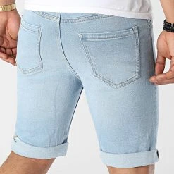 De gros 🎉 Short Jean Mr Orange Bleu Wash de Classic Series ⌛ -HautStyle Boutique classic series 319921 DP2000 SKY BLUE 20220523T161038 04