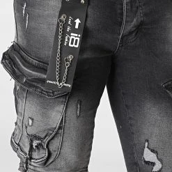 Nouveau ⭐ Short Jean 15381 Gris Anthracite de Classic Series 🥰 -HautStyle Boutique classic series 321137 15381 20220603T155232 02