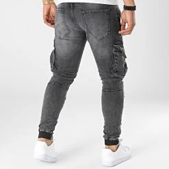 Grosses soldes 😀 Pantalon Cargo Jean 15321 Gris Anthracite de Classic Series ✨ -HautStyle Boutique classic series 321143 15321 20220531T153119 04
