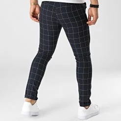 Grosses soldes ⭐ Pantalon Carreaux DJ2287 Bleu Marine de Classic Series 😀 -HautStyle Boutique classic series 321163 DJ2287 20220531T151450 04