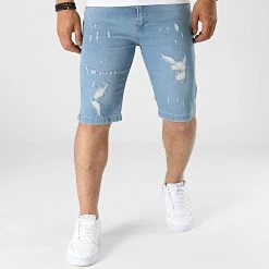 Meilleure affaire 🔔 Short Jean 7027 Bleu Denim de Classic Series 💯 -HautStyle Boutique classic series 321195 7027 20220531T160927 03