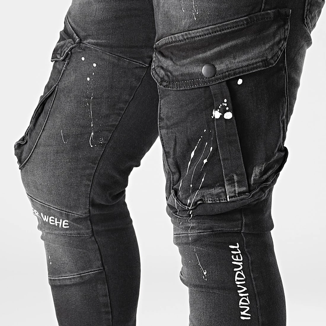 Meilleure vente 👍 Pantalon Cargo Jean 15326 Noir de Classic Series 🔥 4 Meilleure vente 👍 Pantalon Cargo Jean 15326 Noir de Classic Series 🔥 – Image 2