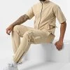 Bon marché 😉 Ensemble Tee Shirt Zippé Jogger Pant F22-911T Beige de Classic Series 💯 -HautStyle Boutique classic series 321273 F22 911T BEJ 20220530T155547 01