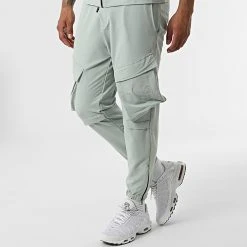 Budget 🛒 Ensemble Tee Shirt Zippé Jogger Pant F22-911T Vert Clair de Classic Series 🎉 -HautStyle Boutique classic series 321274 F22 911T MINT 20220530T155507 04