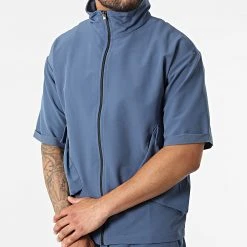 Offres ✨ Ensemble Tee ❤️ Shirt Zippé Jogger Pant F22-911T Bleu Marine de Classic Series ✔️ -HautStyle Boutique classic series 321275 F22 911T MAVI 20220530T155527 03