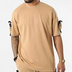 Grosses soldes ⭐ Ensemble Tee ✨ Shirt Short Jogging Y022UST Camel de Classic Series 🔔 -HautStyle Boutique classic series 321279 Y022UST CAMEL 20220530T161314 03