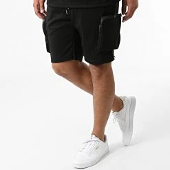 Sortie ⭐ Ensemble Tee Shirt Short Jogging Y022UST Noir de Classic Series 👏 -HautStyle Boutique classic series 321292 Y022UST SIYAH 20220530T161112 05