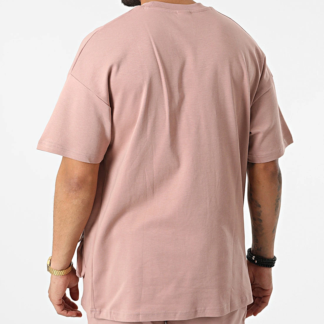 De gros 🔥 Ensemble Tee Shirt Oversize Short Jogging Y205UST Rose de Classic Series 🎁 6 De gros 🔥 Ensemble Tee Shirt Oversize Short Jogging Y205UST Rose de Classic Series 🎁 – Image 4