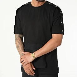 Promo ✨ Ensemble Tee 😉 Shirt Pantalon Cargo F22-907T Noir de Classic Series 😀 -HautStyle Boutique classic series 321298 F22 907T SIYAH 20220613T162535 03