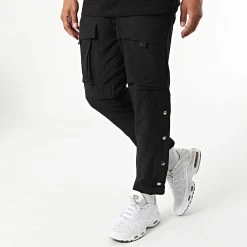 Promo ✨ Ensemble Tee 😉 Shirt Pantalon Cargo F22-907T Noir de Classic Series 😀 -HautStyle Boutique classic series 321298 F22 907T SIYAH 20220613T162536 04