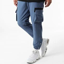 Meilleure vente ✨ Ensemble Tee 👍 Shirt Pantalon Cargo F22-906T Noir Bleu de Classic Series 🥰 -HautStyle Boutique classic series 321302 F22 906T SIYAH MAVI 20220530T155231 04