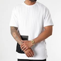 Meilleur prix ⌛ Ensemble Tee Shirt Poche Pantalon Jogging F22-906T Noir Blanc de Classic Series 🎁 -HautStyle Boutique classic series 321303 F22 906T BEYAZ SIYAH 20220613T162706 03