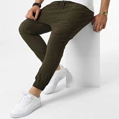 Meilleur prix 🎉 Jogger Pant Y007 Vert Kaki de Classic Series 🔥 -HautStyle Boutique classic series 321326 Y007 HAKI 20220603T140624 03