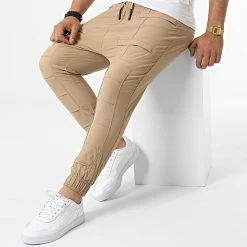 Meilleure affaire 🧨 Jogger Pant Y007 Beige Foncé de Classic Series 🎉 -HautStyle Boutique classic series 321331 Y007 BEJ 20220603T140706 03