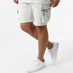 Offres 😉 Ensemble Tee Shirt Oversize Short Jogging Y258UST Gris de Classic Series ⭐ -HautStyle Boutique classic series 321336 Y258UST GRI 20220530T161240 05