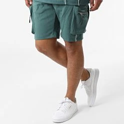 Meilleur prix ⌛ Ensemble Tee Shirt Oversize Short Jogging Y258UST Vert de Classic Series 🔥 -HautStyle Boutique classic series 321343 Y258UST PETROL 20220530T161353 05