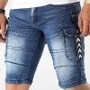Meilleur prix ❤️ Short Jean Slim E9671 Bleu Denim de Classic Series ❤️ -HautStyle Boutique classic series 321617 E9671 20220608T143503 01