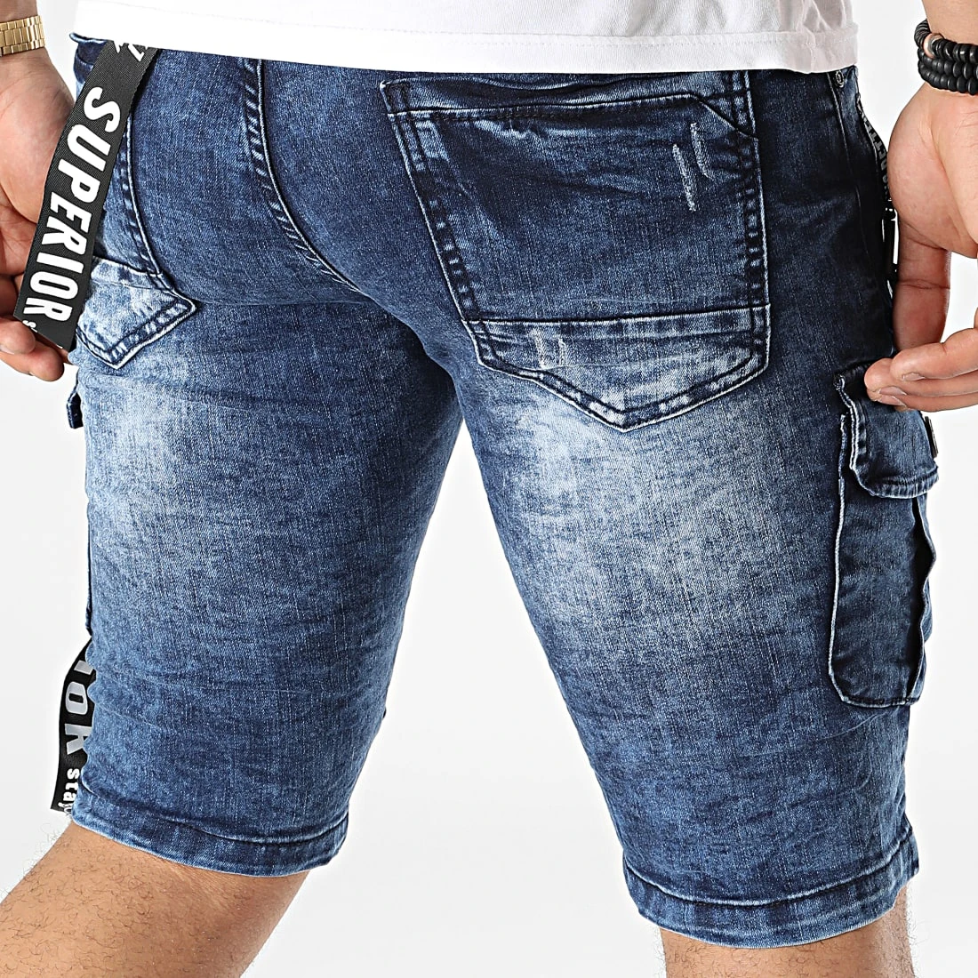 Tout neuf 🔥 Short Jean E9669 Bleu Denim de Classic Series 🔔 6 Tout neuf 🔥 Short Jean E9669 Bleu Denim de Classic Series 🔔 – Image 4