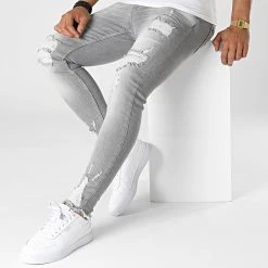 Nouveau ✔️ Jean Skinny DHZ-3739 Gris de Classic Series ✔️ -HautStyle Boutique classic series 323314 DHZ 3739 2 FUME 20220610T142851 03