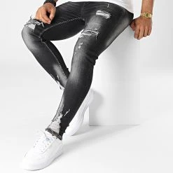 Remise ✨ Jean Skinny DHZ-3781 Gris Anthracite de Classic Series 👍 -HautStyle Boutique classic series 323315 DHZ 3781 1 SIYAH 20220610T142915 03