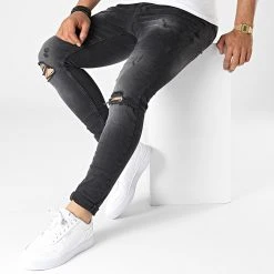 Acheter 😉 Jean Skinny DHZ-3203 Gris Anthracite de Classic Series 👏 -HautStyle Boutique classic series 323324 DHZ 3203 1 SIYAH 20220610T142501 03