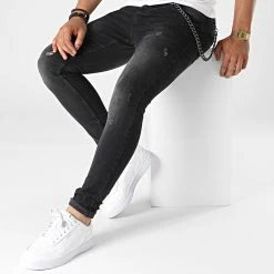Meilleure affaire 💯 Jean Skinny DHZ-3656 Gris Anthracite de Classic Series 🌟 -HautStyle Boutique classic series 323381 DHZ 3656 1 SIYAH 20220610T142332 03