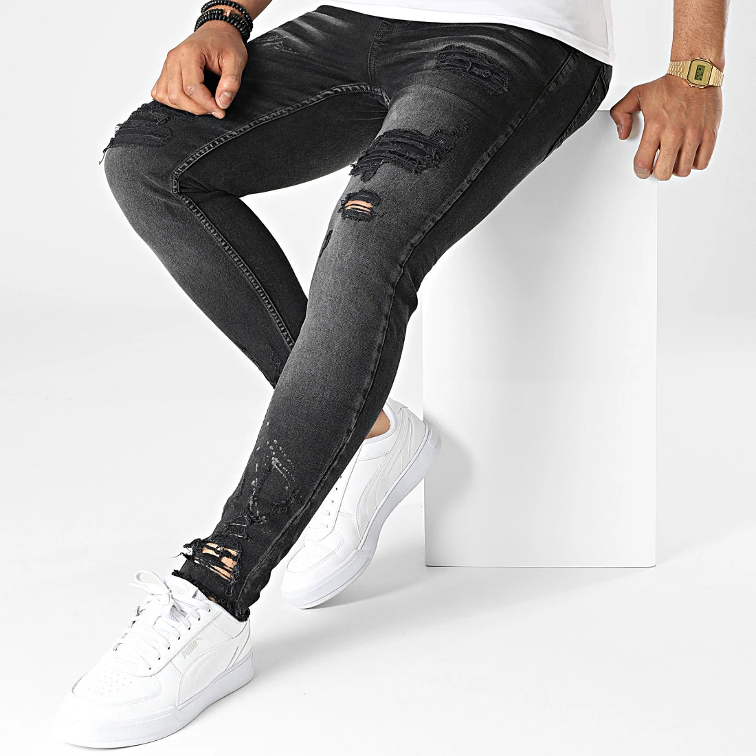 Grosses soldes ⭐ Jean Skinny DHZ-3736 Noir de Classic Series 🎁 5 Grosses soldes ⭐ Jean Skinny DHZ-3736 Noir de Classic Series 🎁 – Image 3