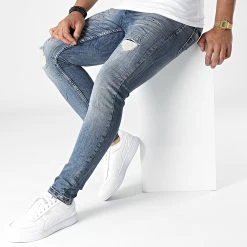 Meilleure vente ✔️ Jean Skinny 4014 Bleu Denim de Classic Series ✨ -HautStyle Boutique classic series 323435 DHZ 4014 TINT RANDIM 20220704T162005 03