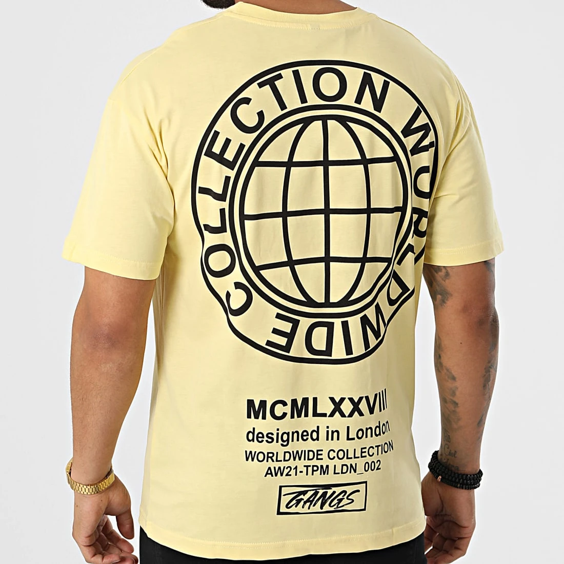 Promo ✔️ Tee Shirt G22-683 Jaune de Classic Series 👍 3 Promo ✔️ Tee Shirt G22-683 Jaune de Classic Series 👍