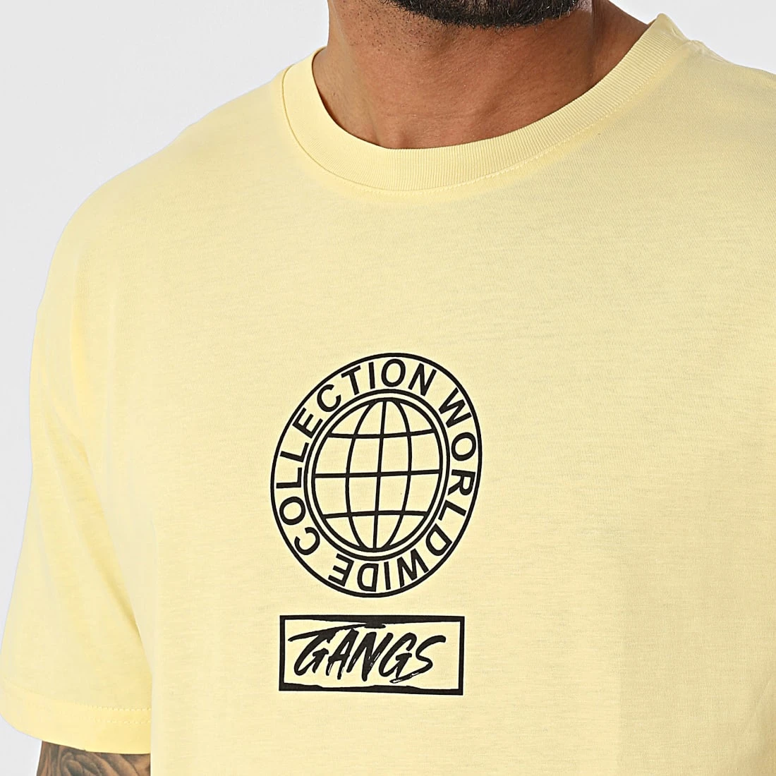 Promo ✔️ Tee Shirt G22-683 Jaune de Classic Series 👍 4 Promo ✔️ Tee Shirt G22-683 Jaune de Classic Series 👍 – Image 2