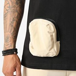 Nouveau 🔥 Ensemble Tee 🎁 Shirt Poche Et Pantalon Jogging F22-910T Noir Beige de Classic Series ✨ -HautStyle Boutique classic series 323740 F22 910T SIYAH BEJ 20220617T150932 02