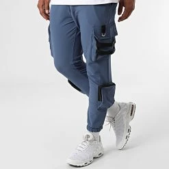 Nouveau ✨ Ensemble Tee 🥰 Shirt Poche Et Pantalon Jogging F22-910T Blanc Bleu de Classic Series ✔️ -HautStyle Boutique classic series 323742 F22 910T BEYAZ MAVI 20220617T150648 04