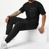 Grosses soldes 🌟 Ensemble Tee 😀 Shirt Poche Et Pantalon Jogging F22-908T Noir de Classic Series ✨ -HautStyle Boutique classic series 323744 F22 908T SIYAH 20220617T150822 01