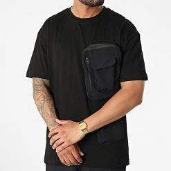 Grosses soldes 🌟 Ensemble Tee 😀 Shirt Poche Et Pantalon Jogging F22-908T Noir de Classic Series ✨ -HautStyle Boutique classic series 323744 F22 908T SIYAH 20220617T150824 03