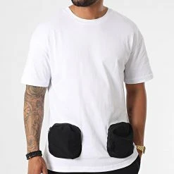 De gros 💯 Ensemble Tee Shirt Poche Et Pantalon Jogging F22-910T Noir Blanc de Classic Series ❤️ -HautStyle Boutique classic series 323758 F22 910T BEYAZ SIYAH 20220617T150740 03