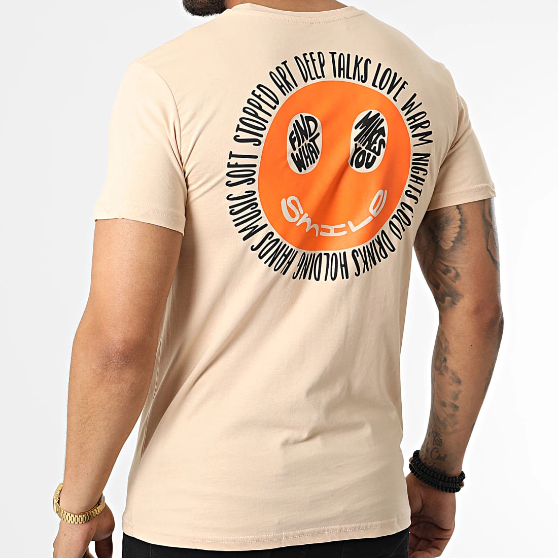 Promo 👏 Tee Shirt BEJ190 Beige de Classic Series 🌟 3 Promo 👏 Tee Shirt BEJ190 Beige de Classic Series 🌟