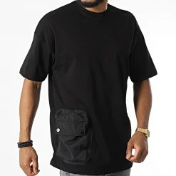 Meilleure vente ⌛ Tee 💯 Shirt Oversize Large A Poche 22-Y111 Noir de Classic Series ✔️ -HautStyle Boutique classic series 324274 22 Y111 SIYAH 20220620T154831 03