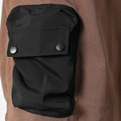 Meilleure vente 😍 Tee Shirt Oversize Large A Poche 22-Y111 Marron de Classic Series 😀 -HautStyle Boutique classic series 324275 22 Y111 KAHVE 20220620T153104 02